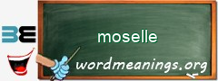 WordMeaning blackboard for moselle